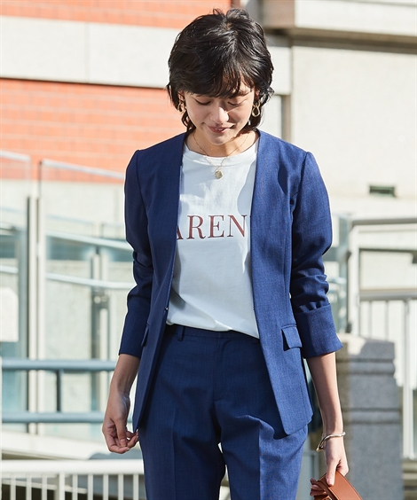 ニッセン（nissen） スーツ パンツ レディース セットアップ対応 ノー