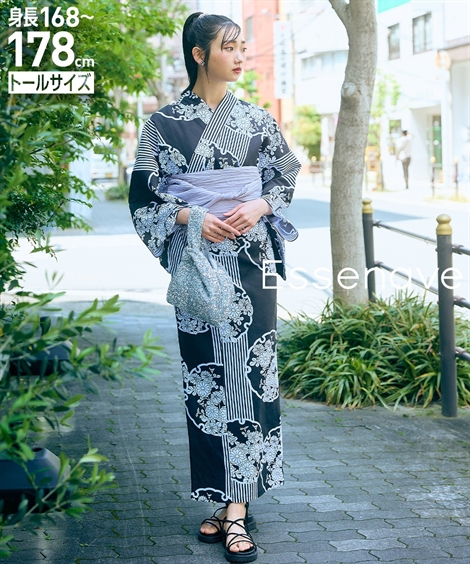 ニッセン（nissen） 浴衣 トールサイズ レディース 高身長 花柄ゆかた
