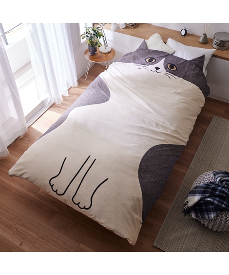 ニッセン（nissen） 掛け布団カバー にゃんこハグ 掛け 布団 カバー 春