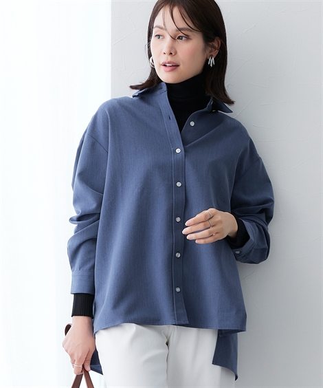 ニッセン（nissen） シャツ ブラウス レディース シャンブレーサイド