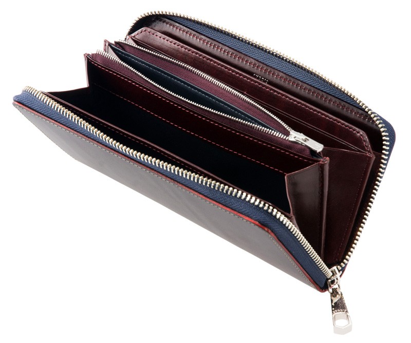 CYPRIS（キプリス） 長財布 メンズ 革 ラウンドファスナー 束入 レザー