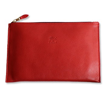 IL BISONTE（イルビゾンテ） ポーチ フラットジップポーチ クラッチ