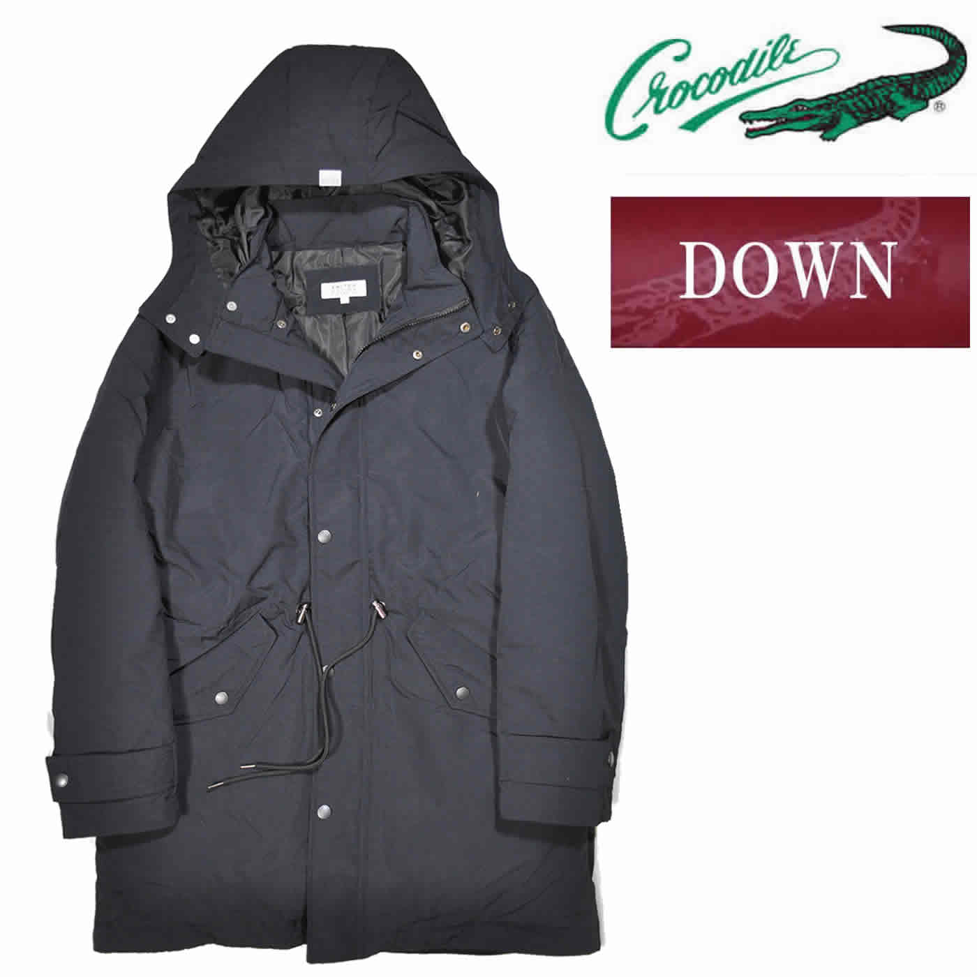 Crocodile（クロコダイル） ダウンコート 長袖 ナイロンオックス