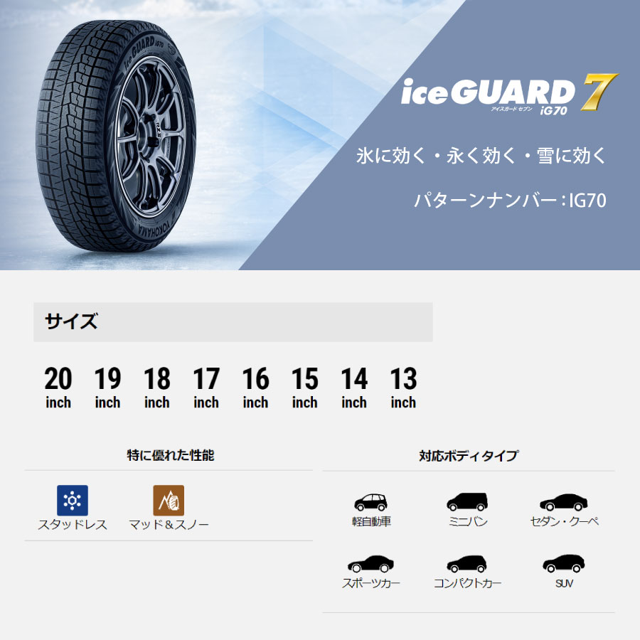 ヨコハマタイヤ（YOKOHAMA TIRE） 4本セット ice GUARD 7 R8230 235