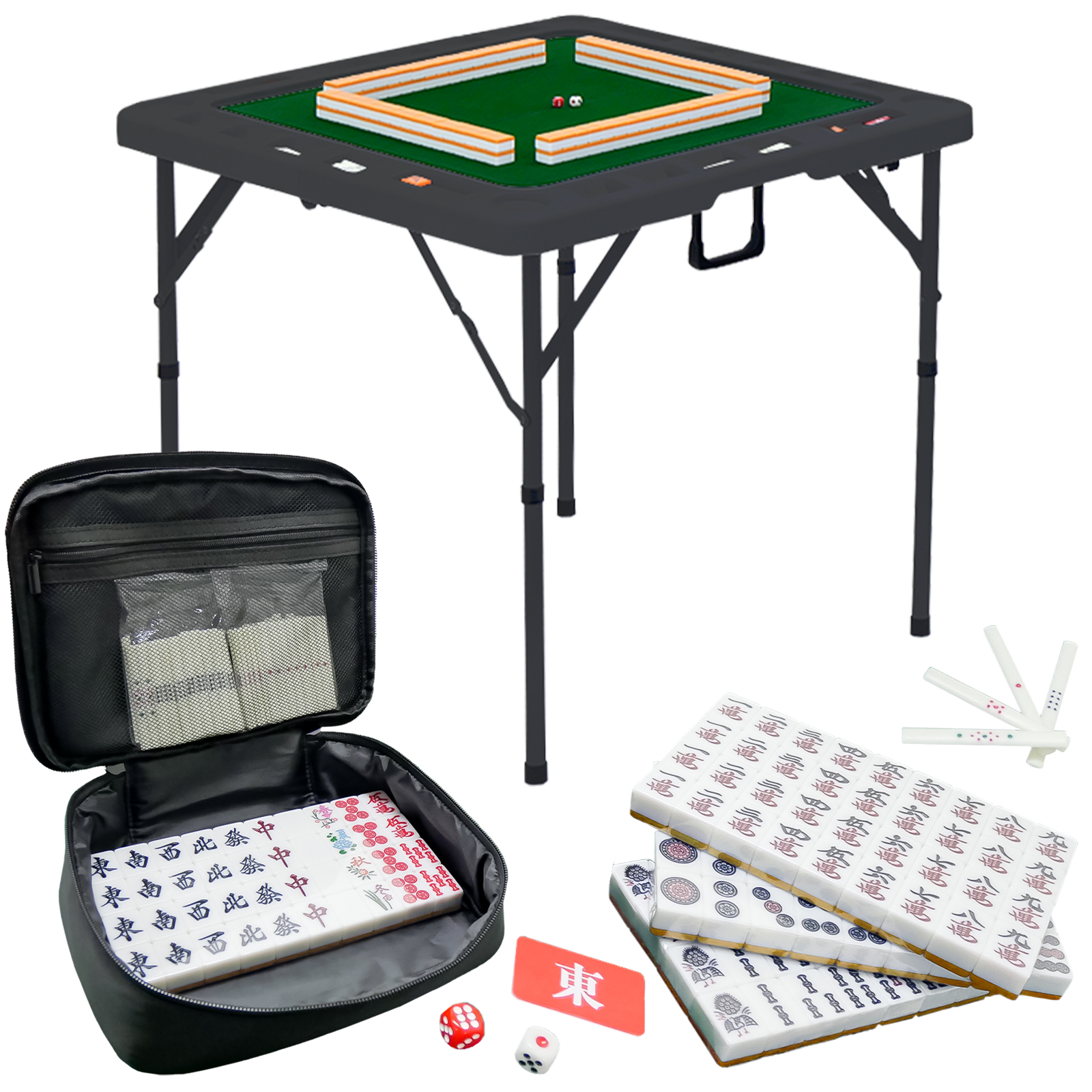 雀鳳（JONGHO） 麻雀牌 28mm 麻雀牌セット 麻雀卓 手打ち 折りたたみ