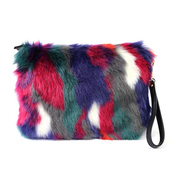 ファー クラッチバッグ おしゃれ レディース 上品 クラッチ バッグ