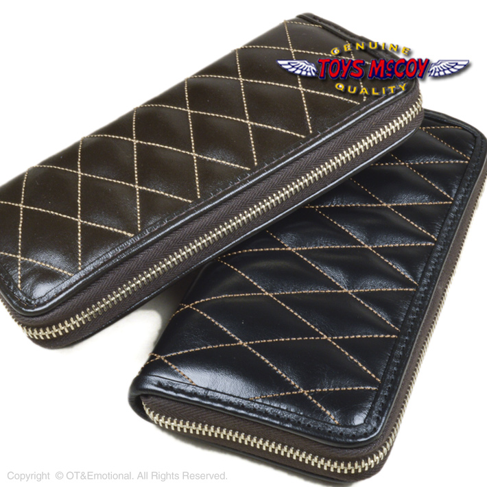 トイズマッコイ（TOYS McCOY）キルテッドレザー ロングウォレット