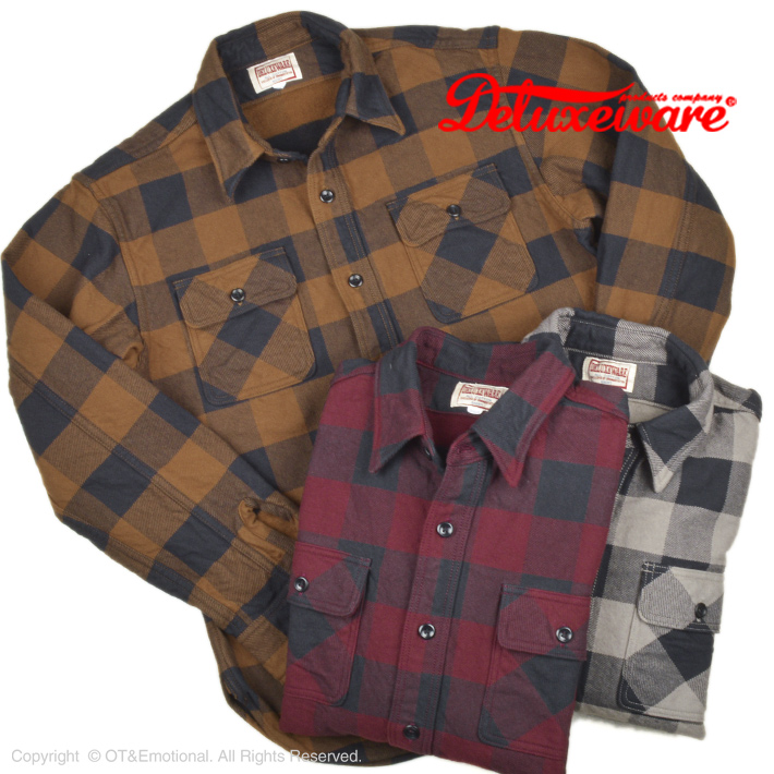 DELUXEWARE（デラックスウエア） バッファローチェック ヘビー