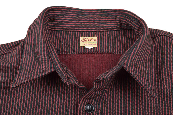 DELUXEWARE（デラックスウエア） ヒッコリーヘビーネルシャツ HV-01