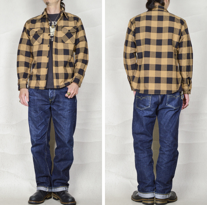 DELUXEWARE（デラックスウエア） バッファローチェック ヘビー