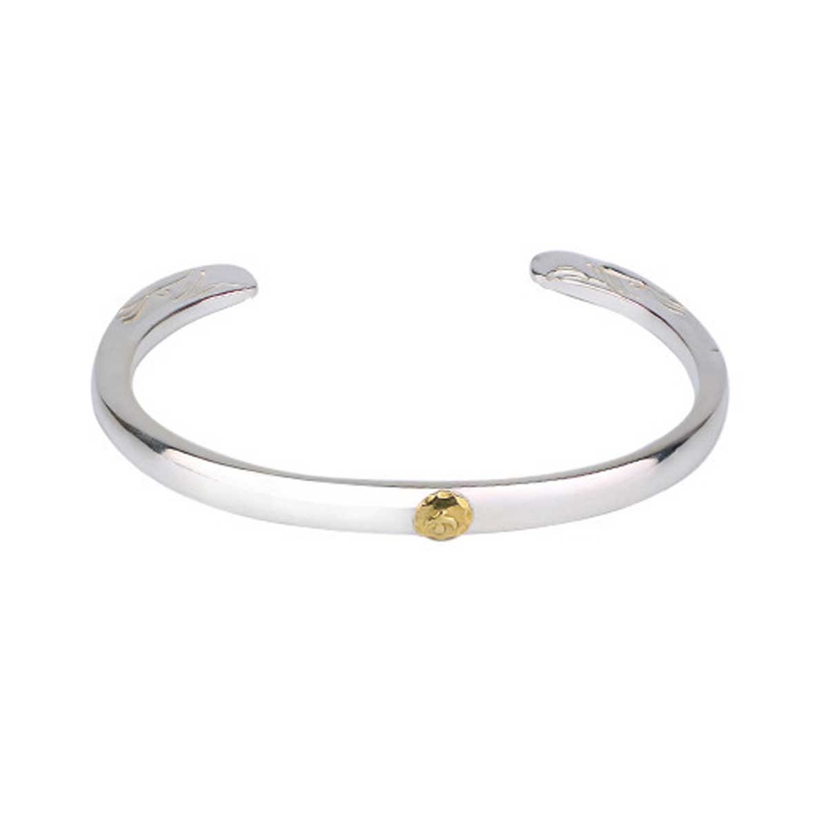 メンズ バングル ブレスレット 18金現行イーグル顔ブレス イーグル