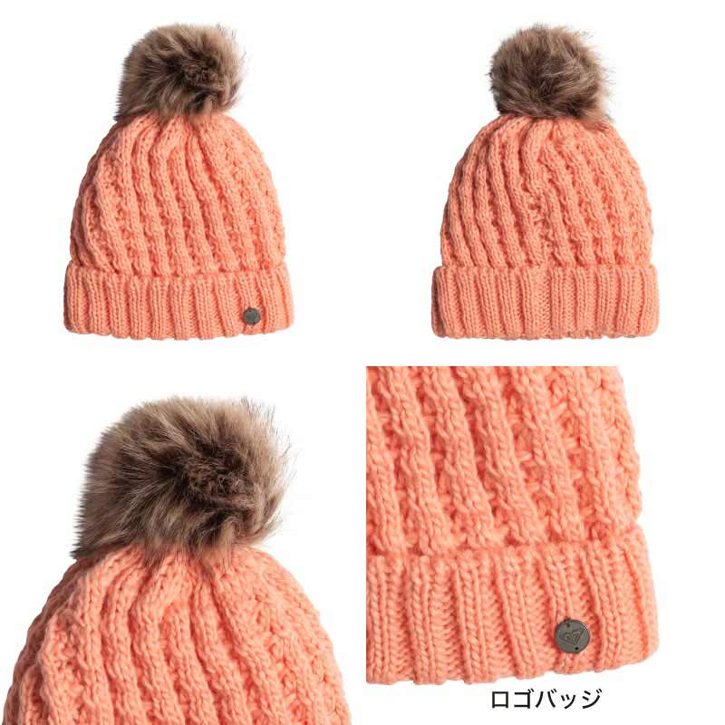 ROXY（ロキシー） キッズ ジュニア ニット帽 ボンボン BLIZZARD GIRL