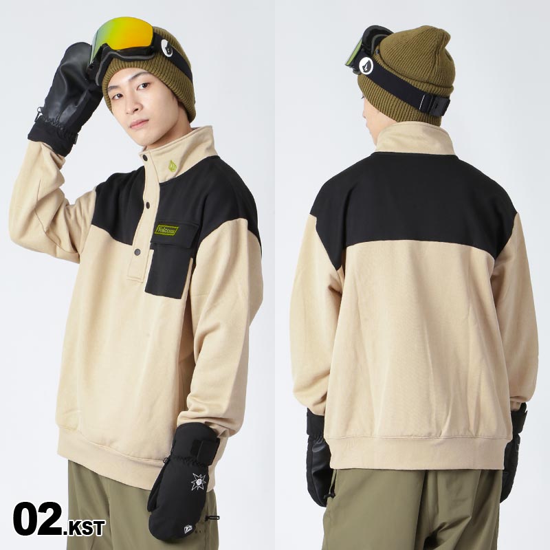 VOLCOM（ボルコム） メンズ フリース プルオーバー 裏起毛 G4152406