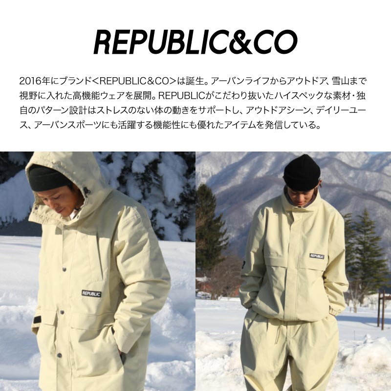 Republic & Co/リパブリック メンズ スノーウェア コーチジャケット