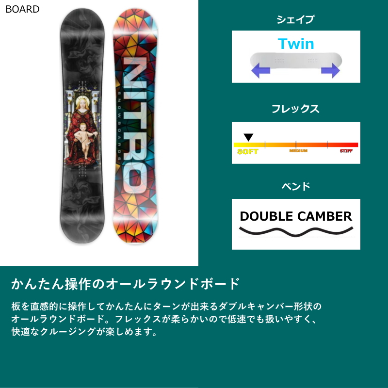 23-24 NITRO DEMAND LTD GULLWING+ZMバインディング レディース