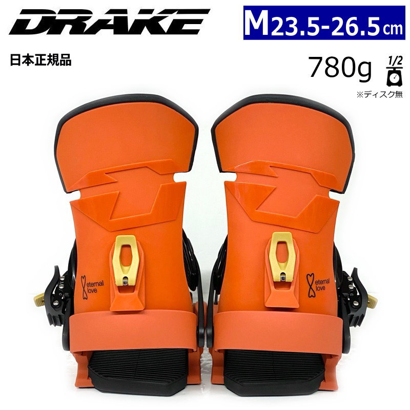 24-25 DRAKE FIFTY カラー:ORANGE BLACK Mサイズ ドレイク メンズ
