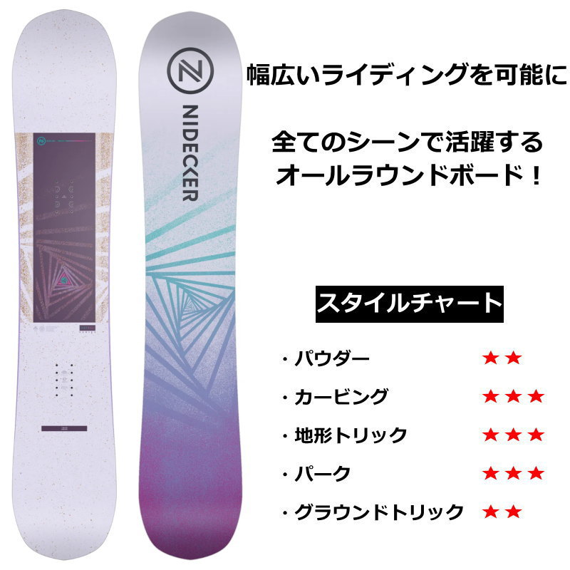 ラスト1点】レディース スノーボード 板 型落ち NIDECKER ASTRAL 139cm