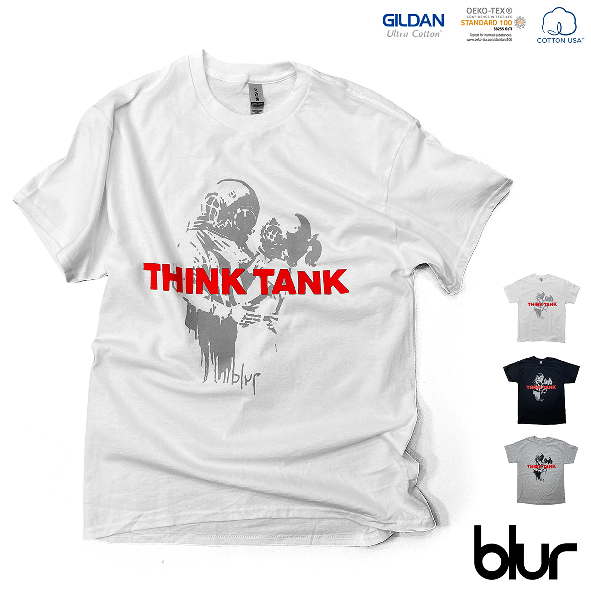 blur「THINK TANK」【BANKSY】ブラー シンクタンク バンクシー Tシャツ