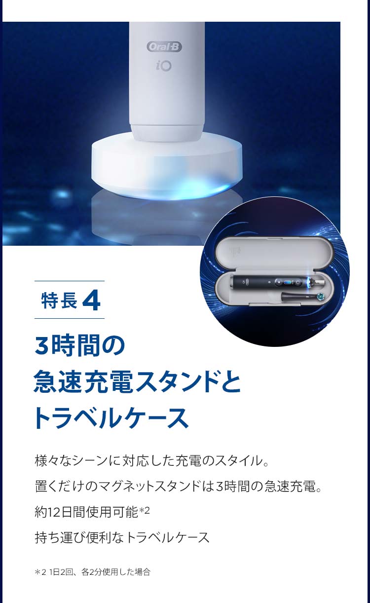 オーラルB 電動歯ブラシ ブラウン 公式ストア iO8 ホワイトアラ