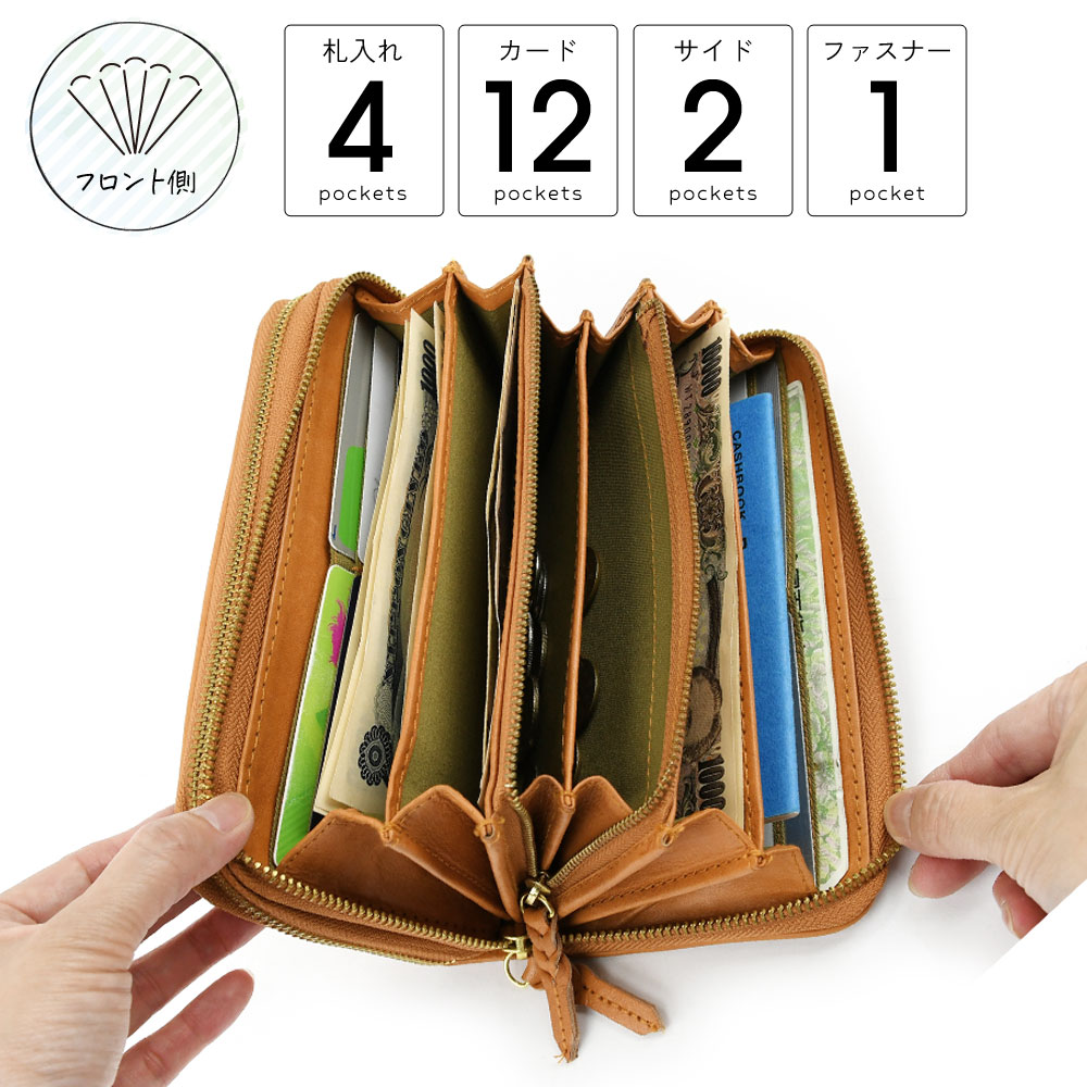 zucchero filato（ズッケロ フィラート） 長財布 レディース ダブル