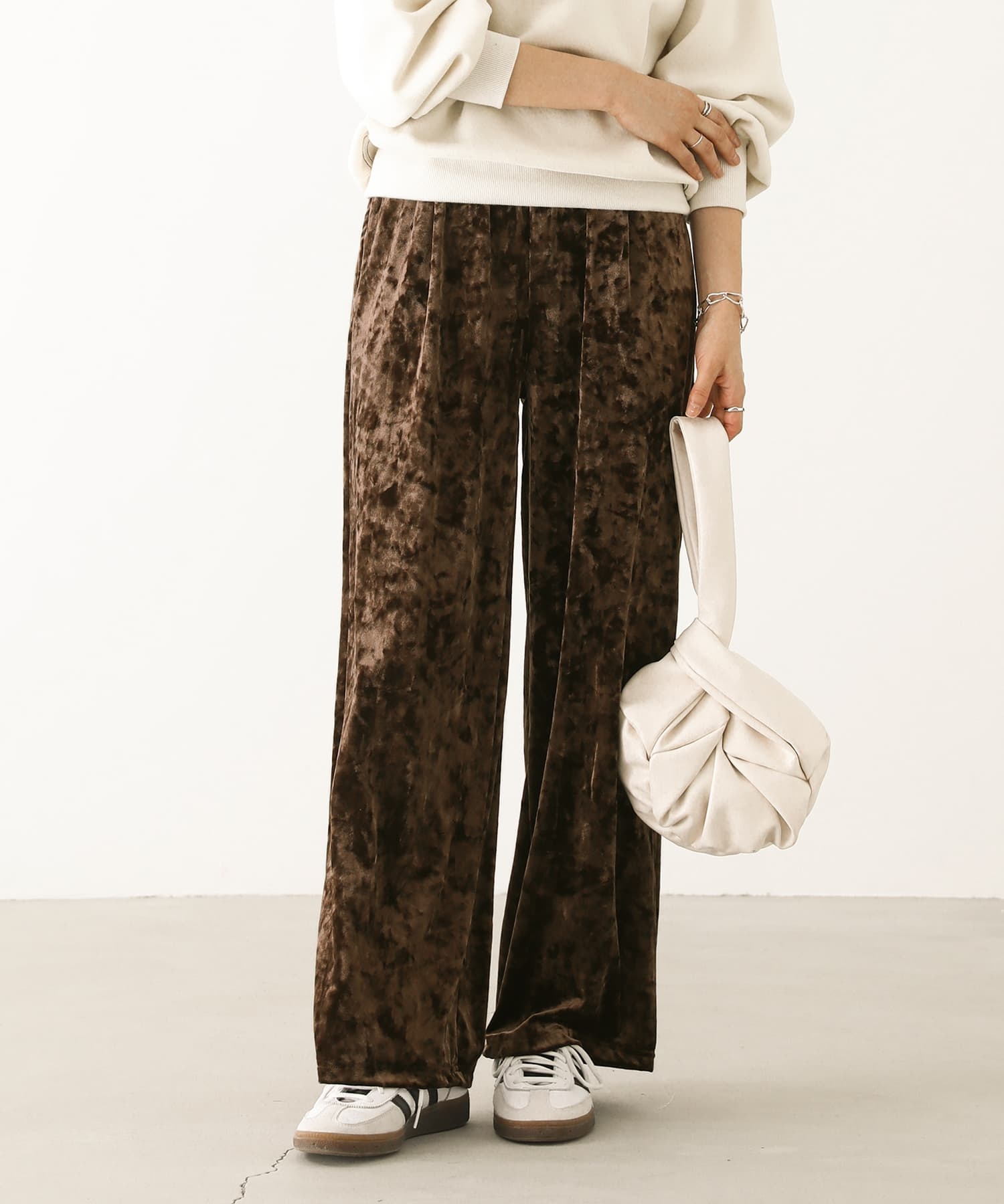 osharewalker（オシャレウォーカー） ベロアパンツ レディース