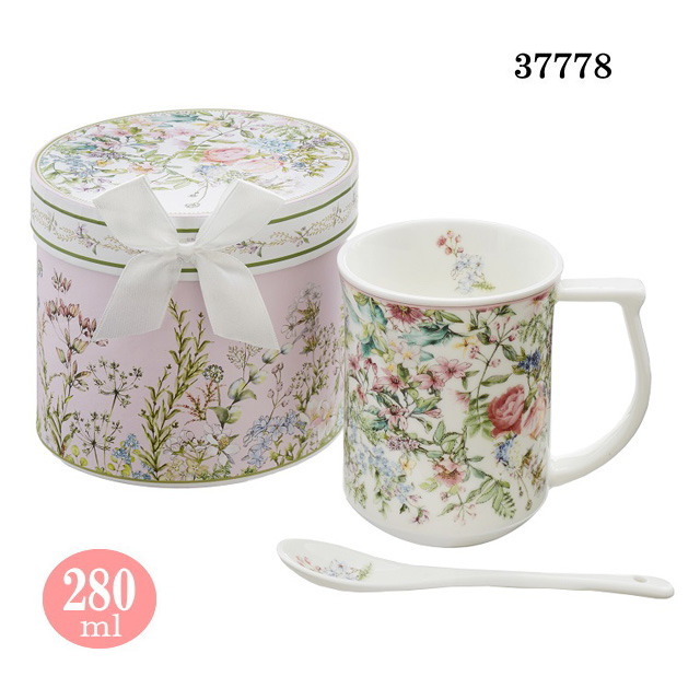 マグカップ 花柄 フラワー 薔薇柄 ロイヤルアーデン 薔薇 箱入り 陶器