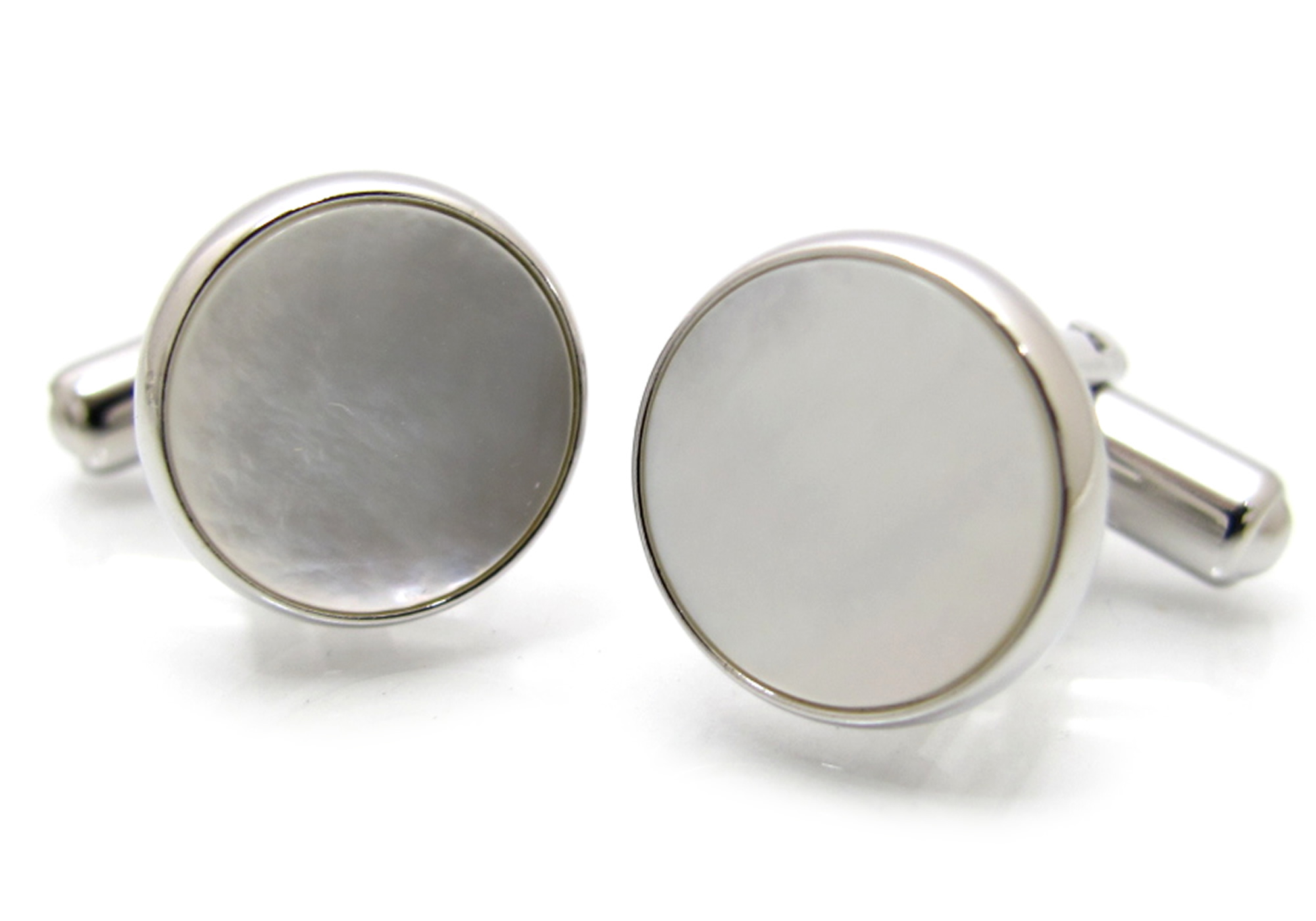 シェル カフス 13mm カフスボタン カフリンクス 白蝶貝 男性 結婚式