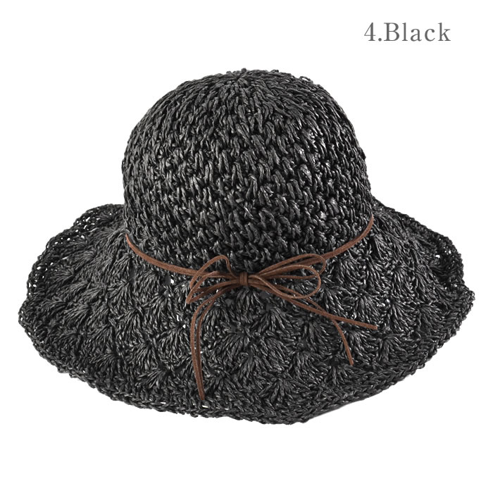 ハット レディース 春夏 リゾートハット つば広ハット 女優帽