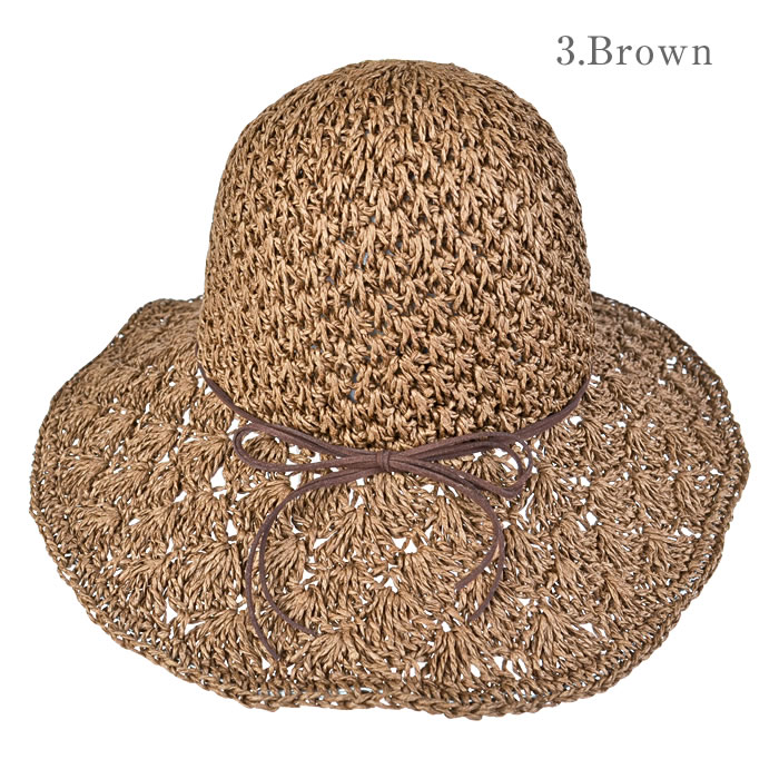 ハット レディース 春夏 リゾートハット つば広ハット 女優帽