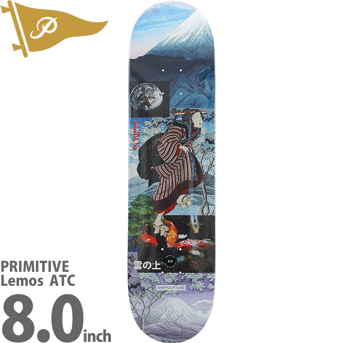 PRIMITIVE（プリミティブ） 8.0インチ スケボー デッキ Primitive
