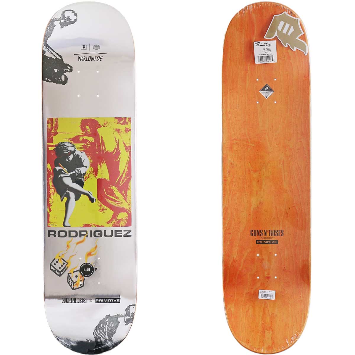 PRIMITIVE（プリミティブ） 8.25インチ スケボー デッキ Primitive