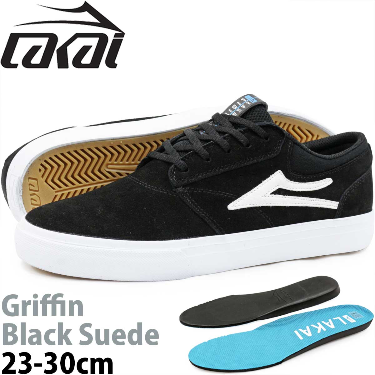 LAKAI（ラカイ） グリフィン 23-30cm スケボー シューズ Lakai Griffin