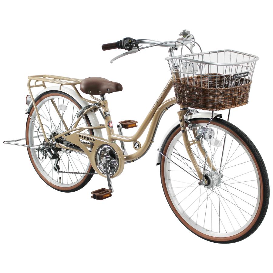 自転車 子供用 6段変速 おしゃれ 24インチ a.n.design works オート