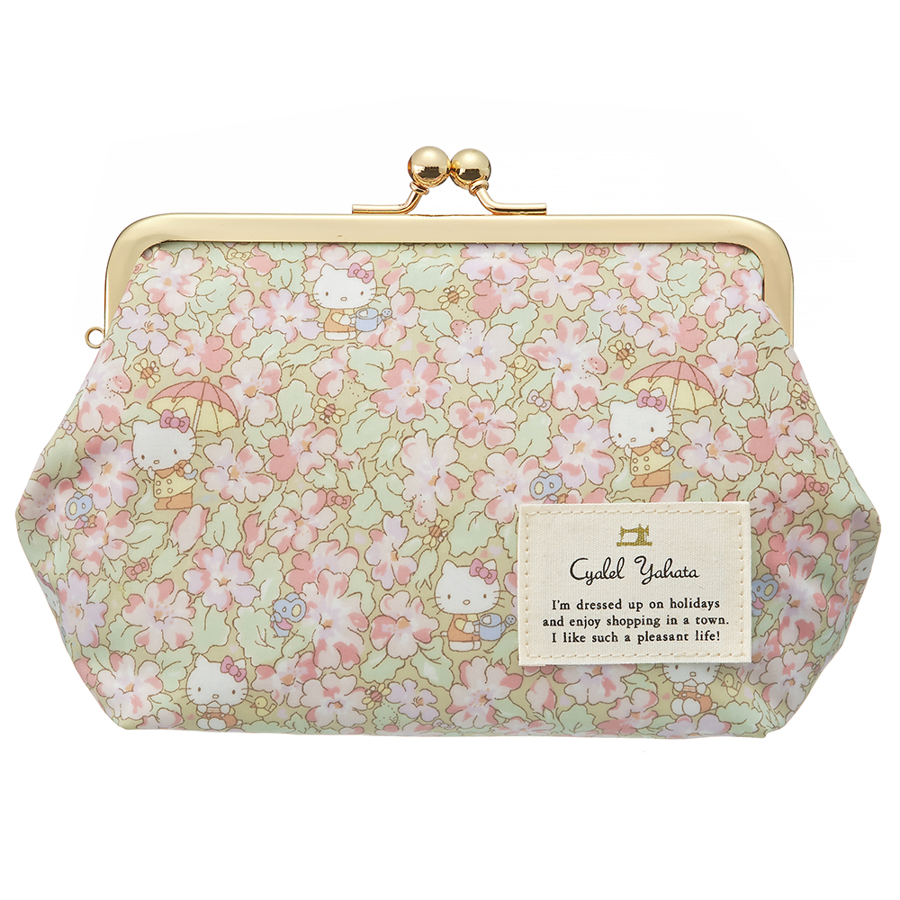 sanrio（サンリオ） 化粧ポーチ キャラクター がま口 ポーチ 花柄