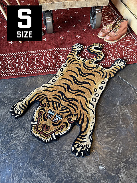 チベタン タイガーラグ （Sサイズ） 100cmX60cm 単品 □ アメリカン