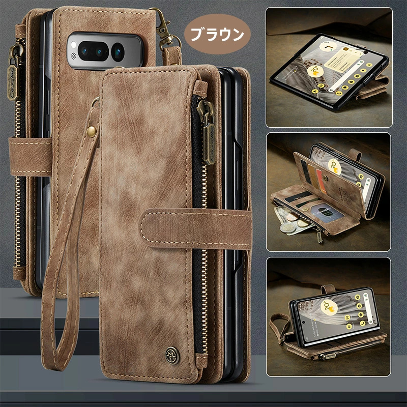 財布デザイン Google Pixel Fold 手帳型 ケース 全面保護 カード入れ