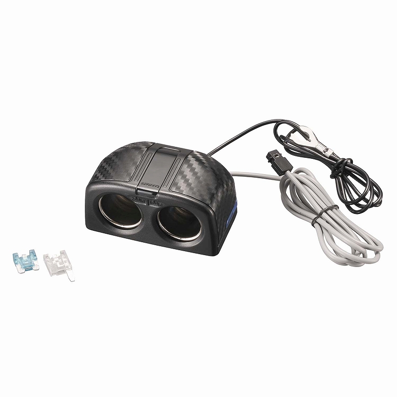 カーメイト（CARMATE） シガーソケット 2連 増設 車 電源 CZ492