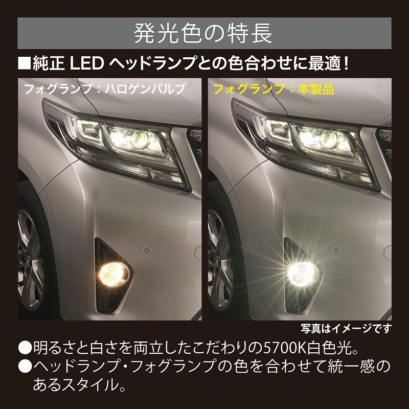 GIGA 車 LED フォグ PSX26W BW5134 F2800 5700K 2800lm 3年間保証