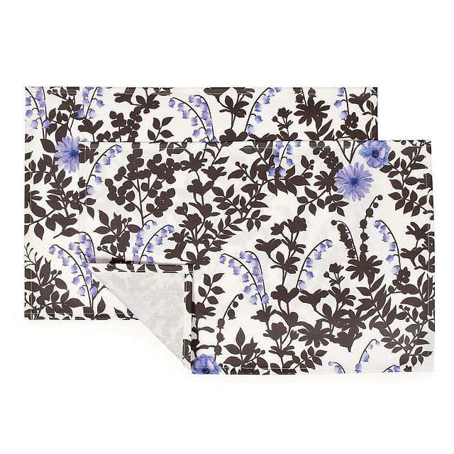 ランチョンマット 2枚セット 30cm×45cm ラミネート 花柄 おしゃれ 防水