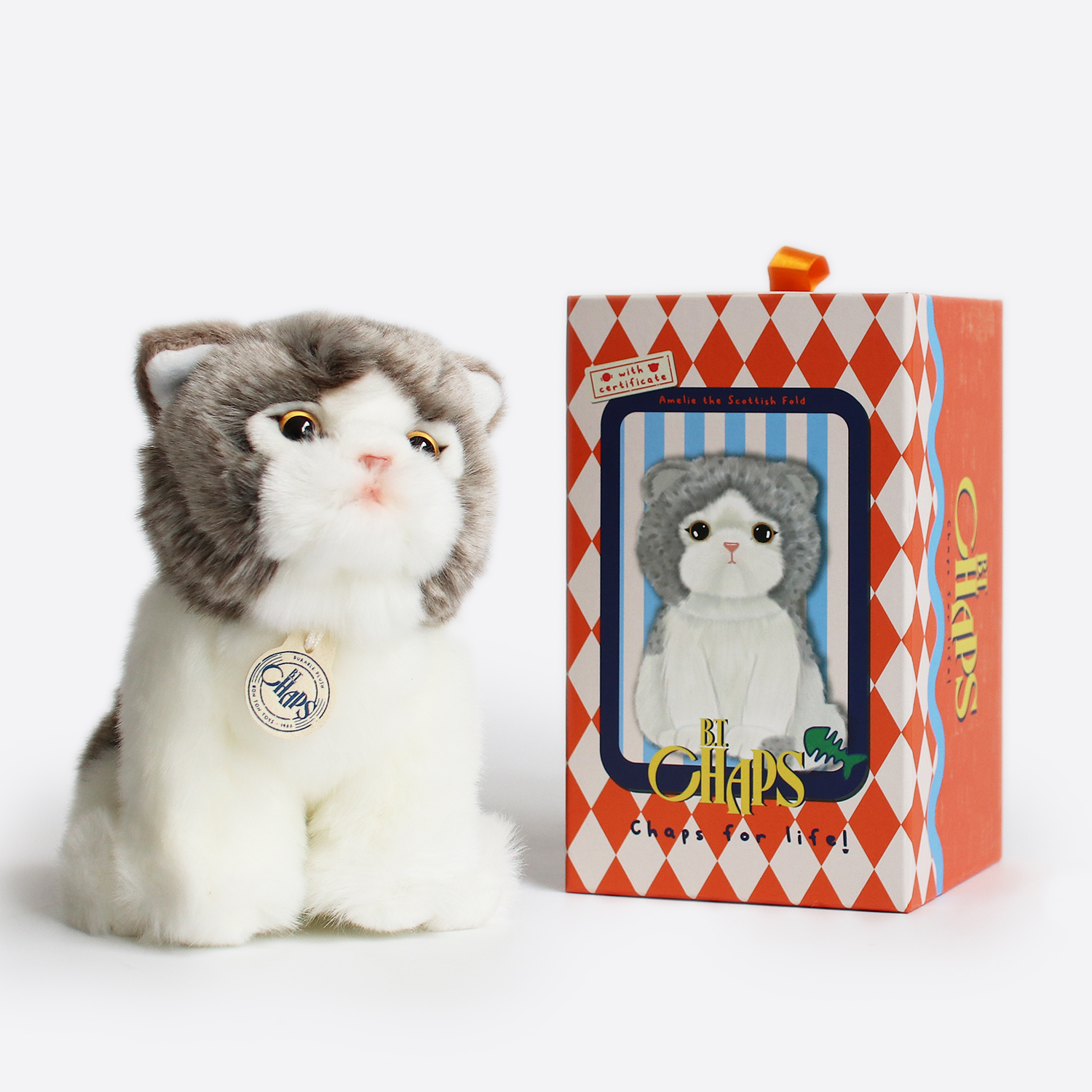 ぬいぐるみ ネコ イヌ ブリティッシュショートヘア スコティッシュ