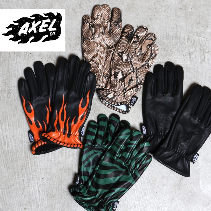 AXEL.co バイク グローブ レザーグローブ ユニセックス スマートフォン