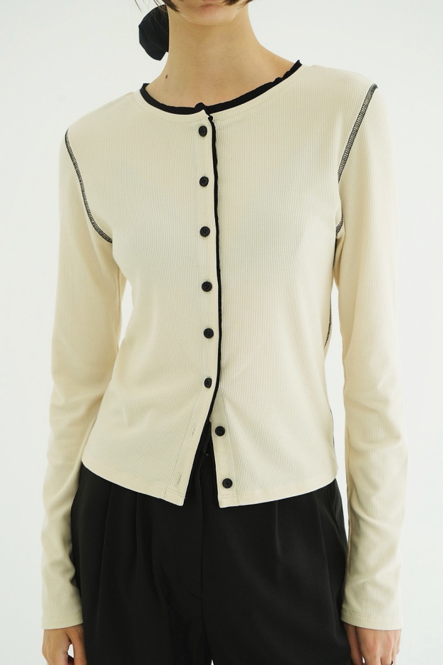 CLANE（クラネ） 正規商品 トップス ダブルフェイス バイカラー