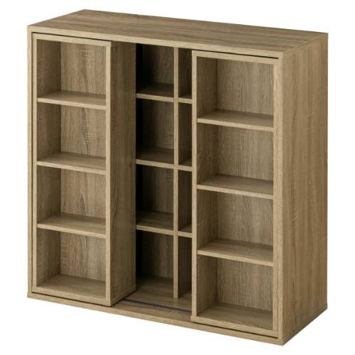 ぼん家具 【完成品】スライド本棚 カラーボックス おしゃれ コミック