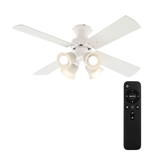 ぼん家具 シーリング ライト 4灯 10畳 シーリングファン 12畳 DC