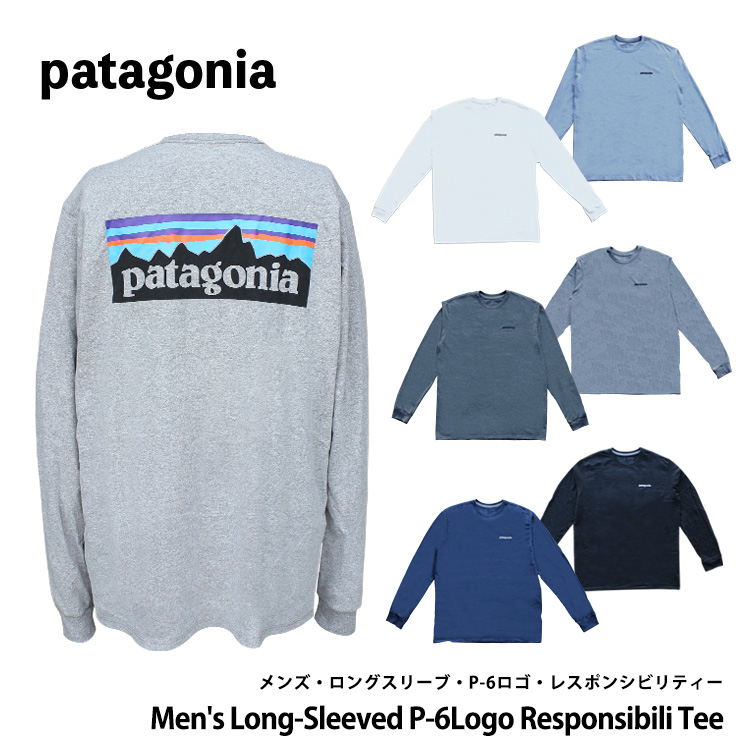 patagonia（パタゴニア） 爆買 メンズ・ロングスリーブ・P-6・ロゴ