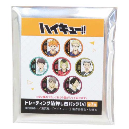 ハイキュー トレーディング箔押し缶バッジ A 全7種 少年ジャンプ 缶