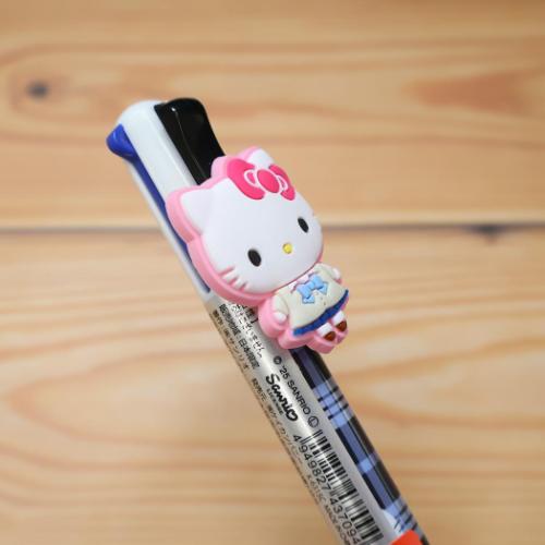 ハローキティ マスコット付き4色ボールペン ボールペン カーディガン