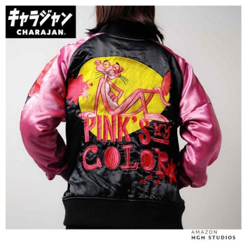 ピンクパンサー スカジャン L アウター キャラクター ユニークピンク