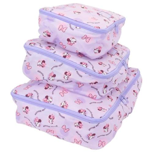 ミッキー＆フレンズ ミニーマウス トラベルポーチ3点セット 旅行ポーチ