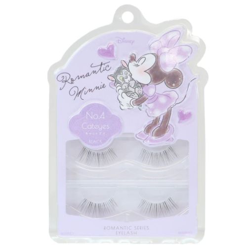 ミニーマウス つけまつげ アイラッシュ No.4 キャットアイ ブラック